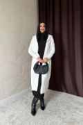 Beyaz Arkası Yazılı Hırka resmi